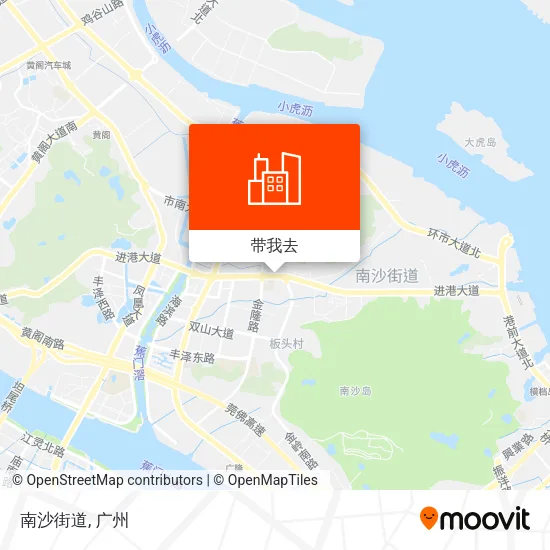 南沙街道地图