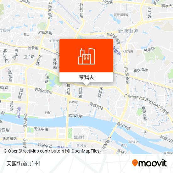 天园街道地图