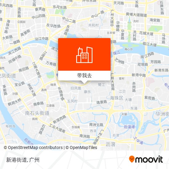 新港街道地图