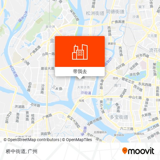 桥中街道地图