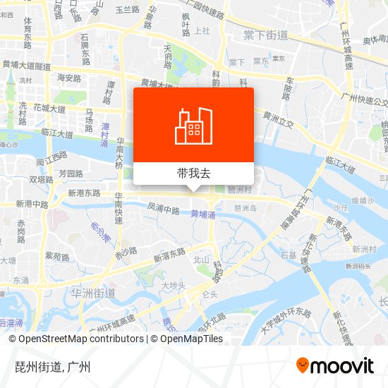 琵州街道地图