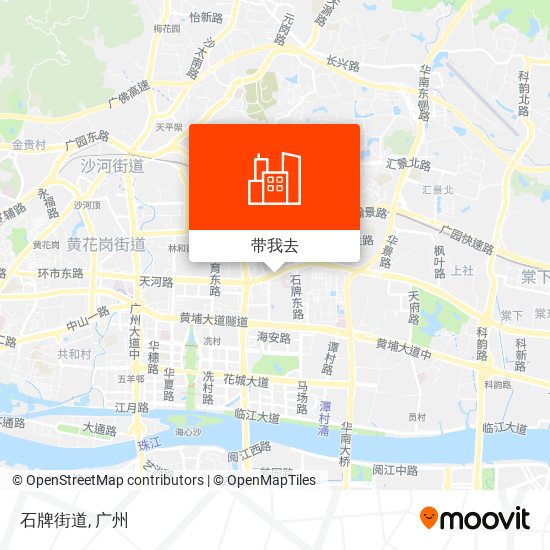 石牌街道地图