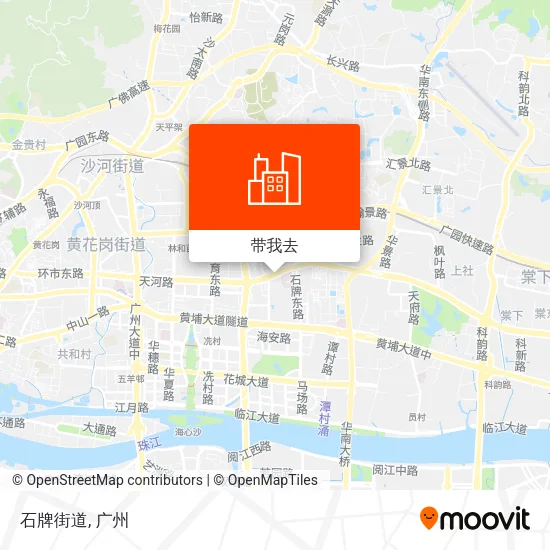 石牌街道地图