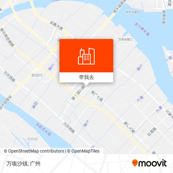 万顷沙镇地图
