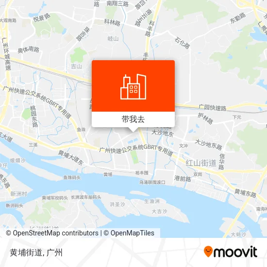 黄埔街道地图
