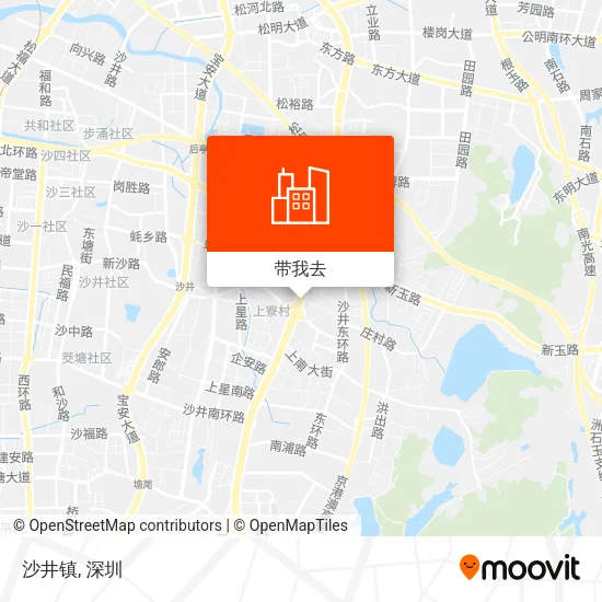 沙井镇地图