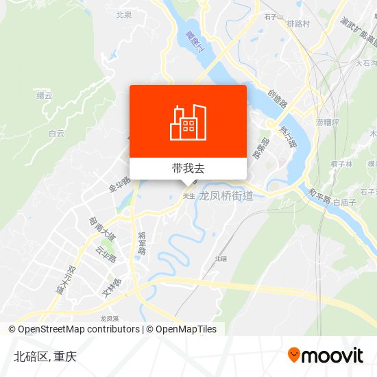 北碚区地图