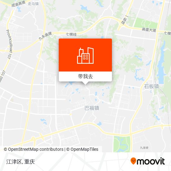 江津区地图