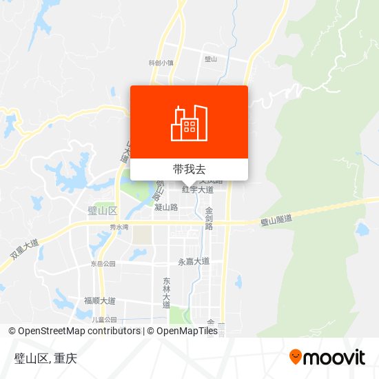 璧山区地图