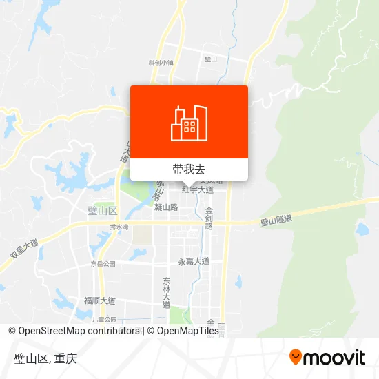 璧山区地图
