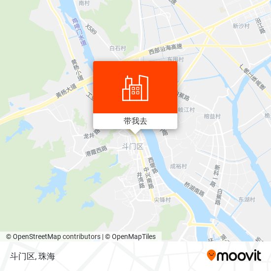 斗门区地图