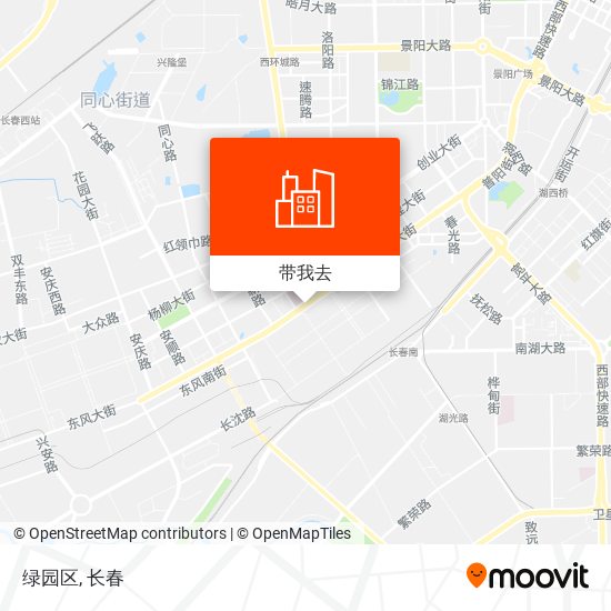 绿园区地图