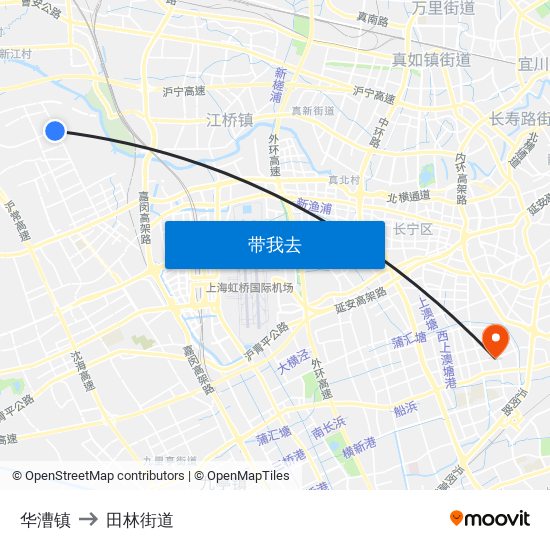 华漕镇 to 田林街道 map