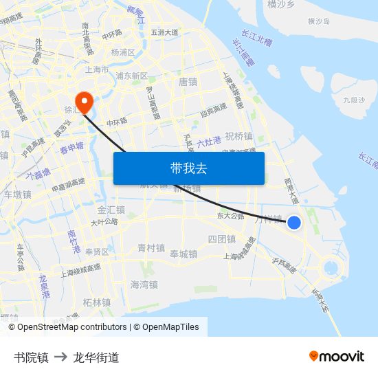 书院镇 to 龙华街道 map