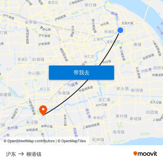 沪东 to 柳港镇 map