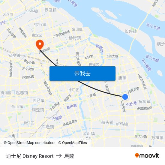 迪士尼 Disney Resort to 馬陸 map