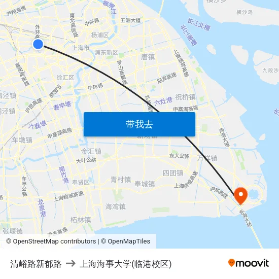 清峪路新郁路 to 上海海事大学(临港校区) map