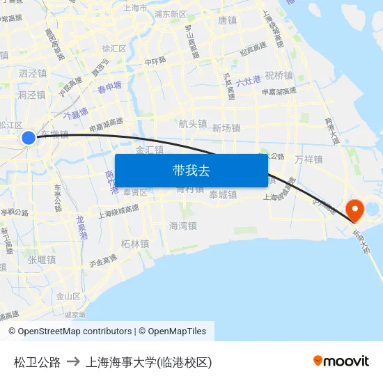 松卫公路 to 上海海事大学(临港校区) map
