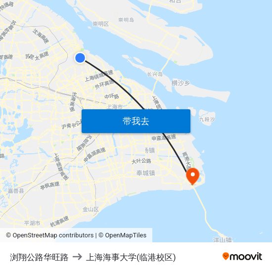 浏翔公路华旺路 to 上海海事大学(临港校区) map