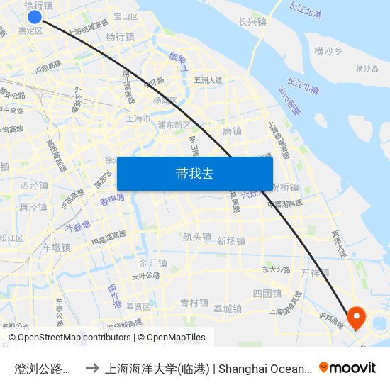 澄浏公路胜竹东路 to 上海海洋大学(临港) | Shanghai Ocean University(Lingang) map