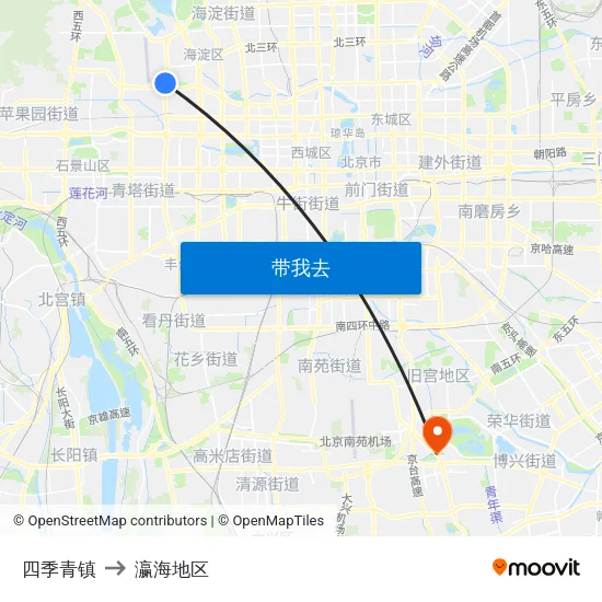 四季青镇 to 瀛海地区 map