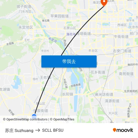 苏庄 Suzhuang to SCLL BFSU map