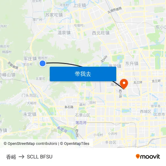 香峪 to SCLL BFSU map