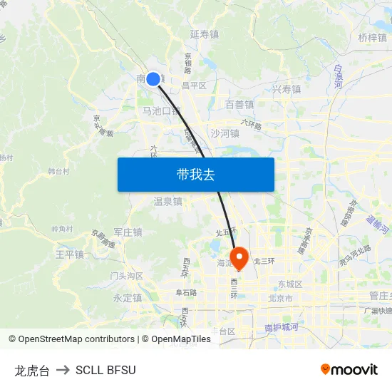 龙虎台 to SCLL BFSU map