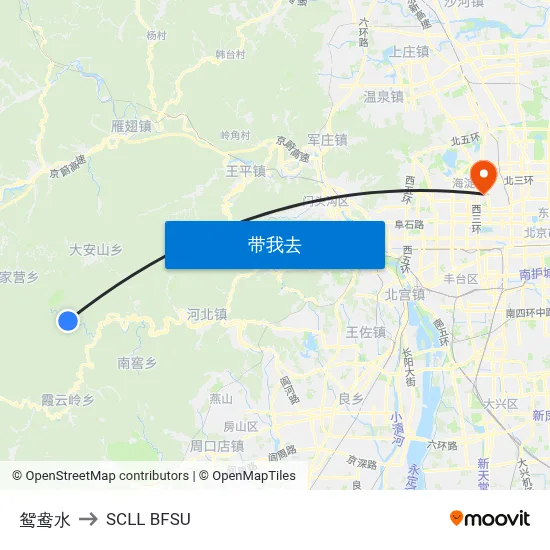 鸳鸯水 to SCLL BFSU map
