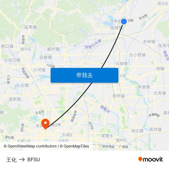 王化 to BFSU map