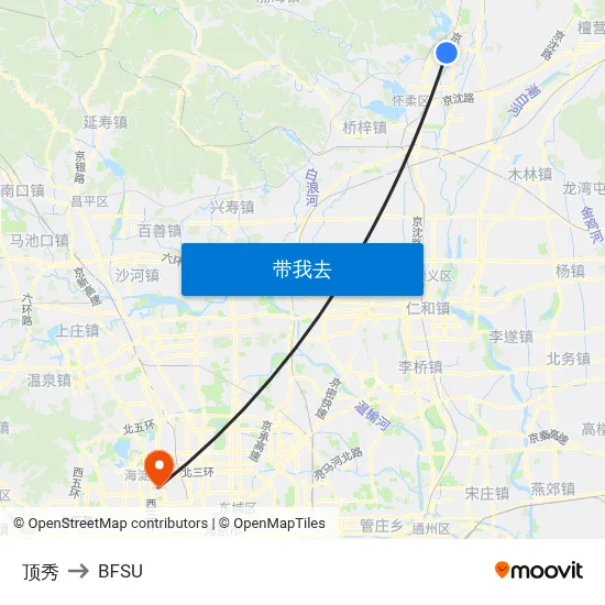 顶秀 to BFSU map