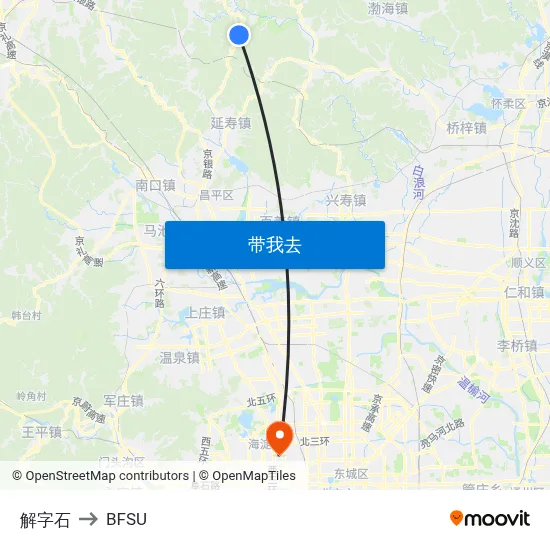 解字石 to BFSU map