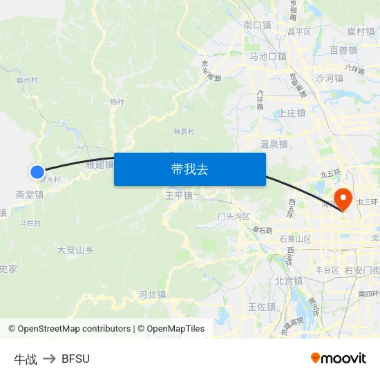 牛战 to BFSU map