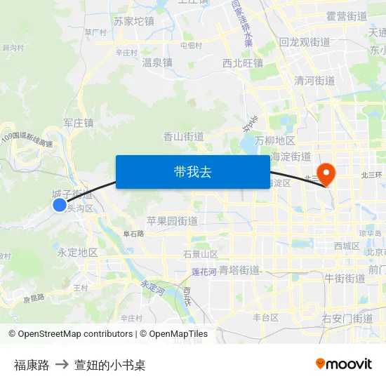 福康路 to 萱妞的小书桌 map