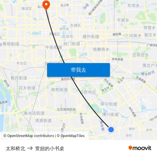 太和桥北 to 萱妞的小书桌 map