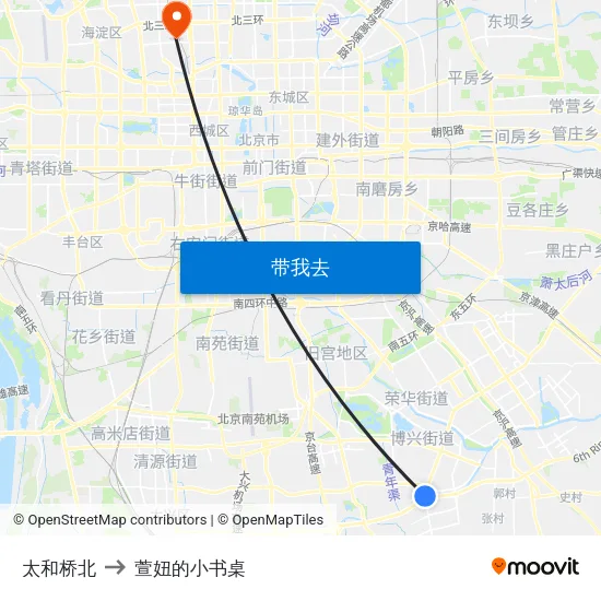 太和桥北 to 萱妞的小书桌 map