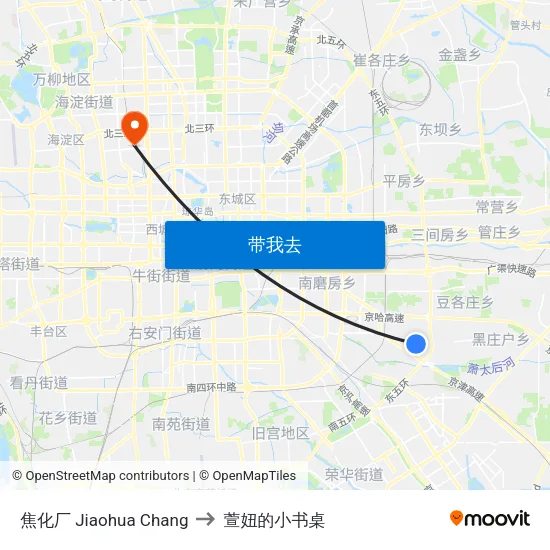 焦化厂 Jiaohua Chang to 萱妞的小书桌 map