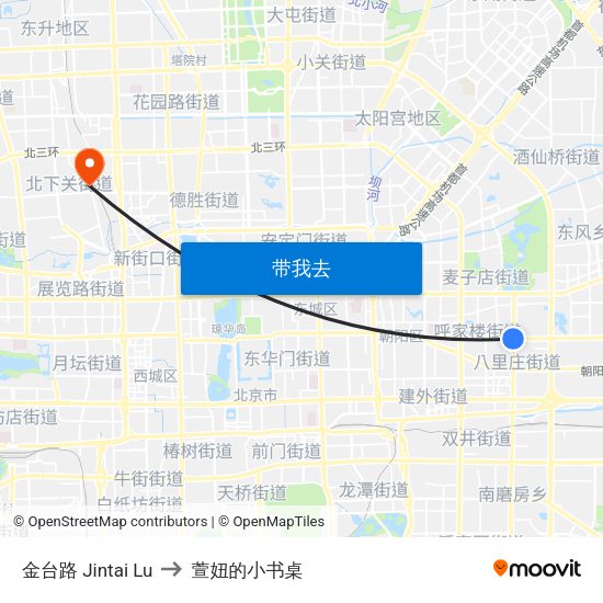 金台路 Jintai Lu to 萱妞的小书桌 map