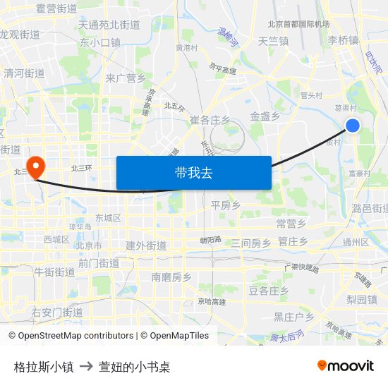 格拉斯小镇 to 萱妞的小书桌 map