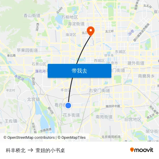 科丰桥北 to 萱妞的小书桌 map