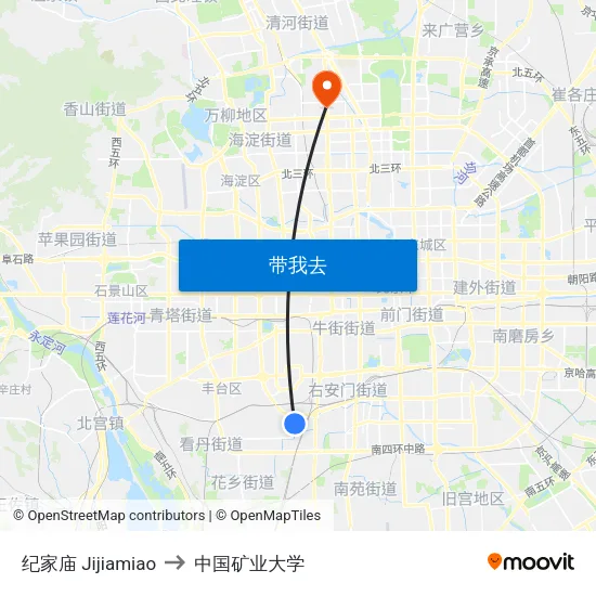 纪家庙 Jijiamiao to 中国矿业大学 map