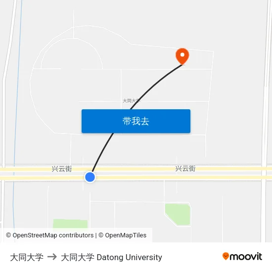大同大学 to 大同大学 Datong University map