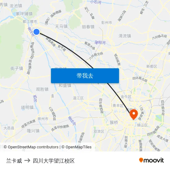 兰卡威 to 四川大学望江校区 map
