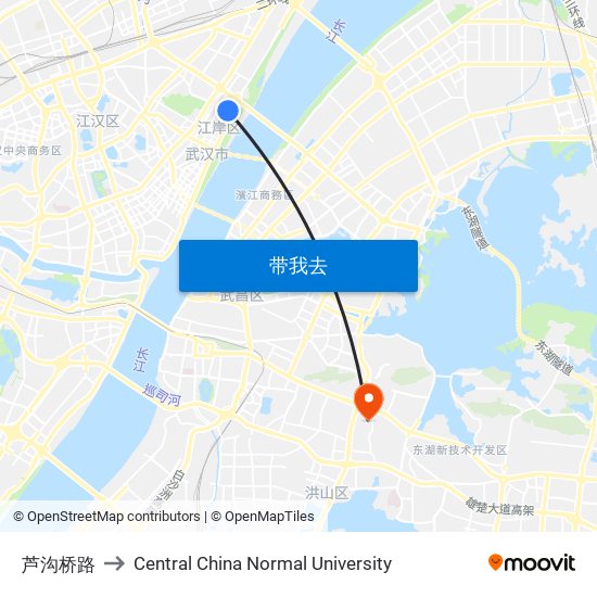 芦沟桥路 to Central China Normal University map