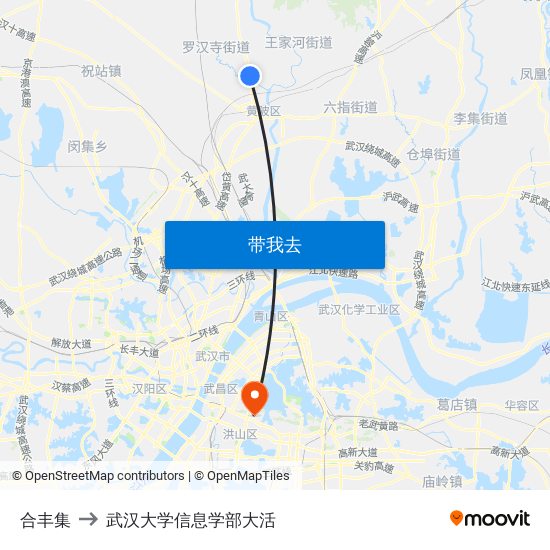 合丰集 to 武汉大学信息学部大活 map