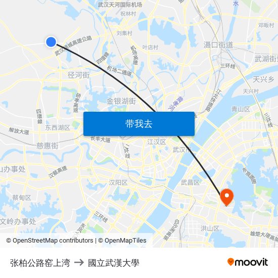 张柏公路窑上湾 to 國立武漢大學 map