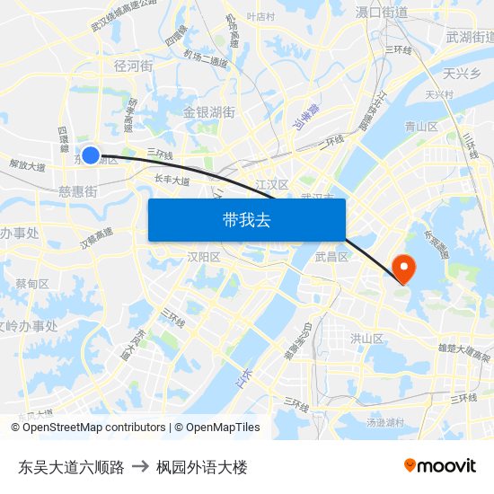 东吴大道六顺路 to 枫园外语大楼 map