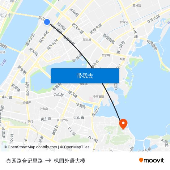 秦园路合记里路 to 枫园外语大楼 map