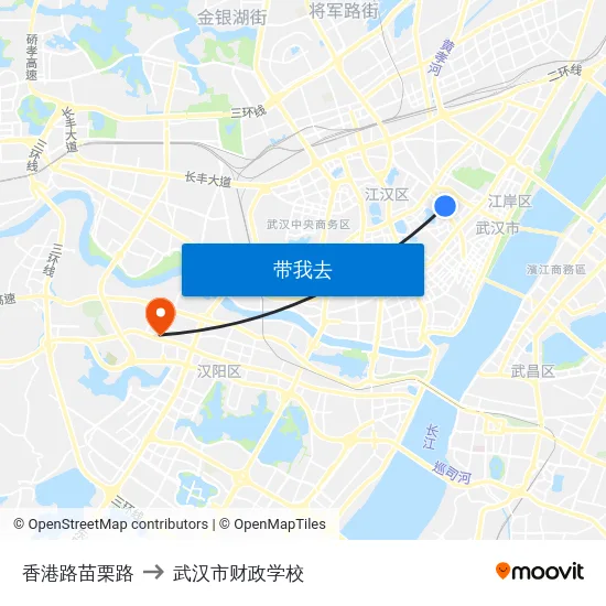 香港路苗栗路 to 武汉市财政学校 map