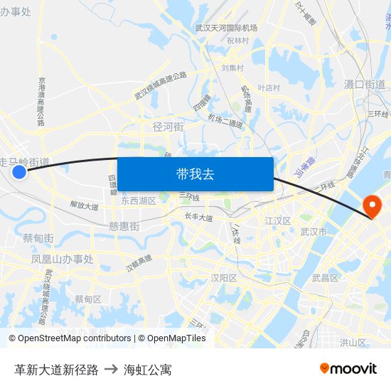 革新大道新径路 to 海虹公寓 map